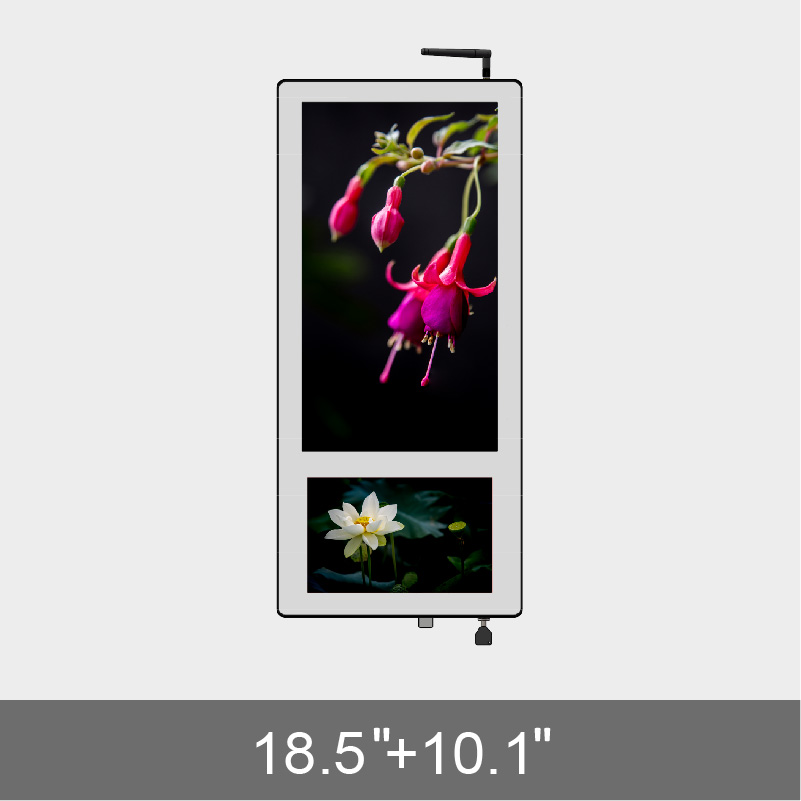 18.5”+10.1” Elevator Ad Display  D226 Series